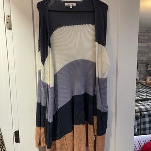 Multi color striped sweater